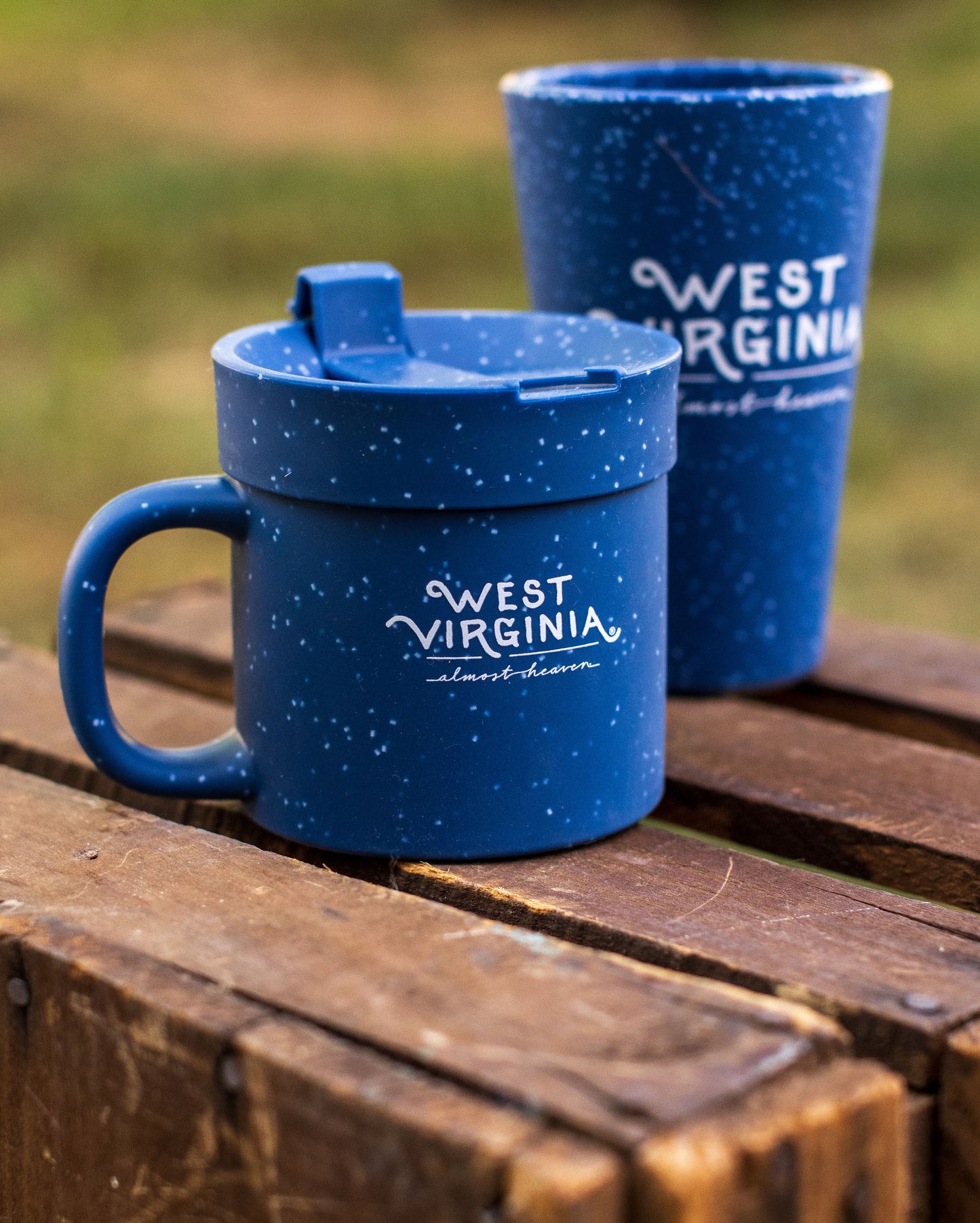 West Virginia Speckled Coffee Mug Silipint