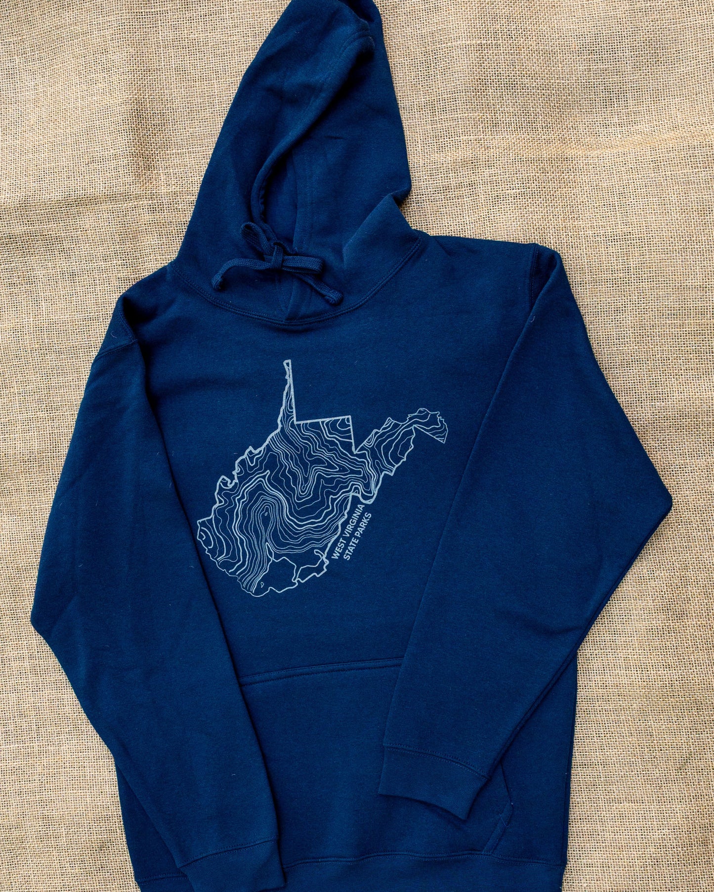 West Virginia State Parks Topographic Map Hoodie