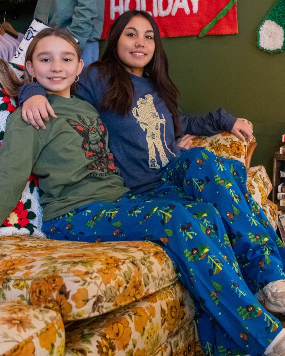 Adult Cryptid Buddies West Virginia State Parks Pajama Pants