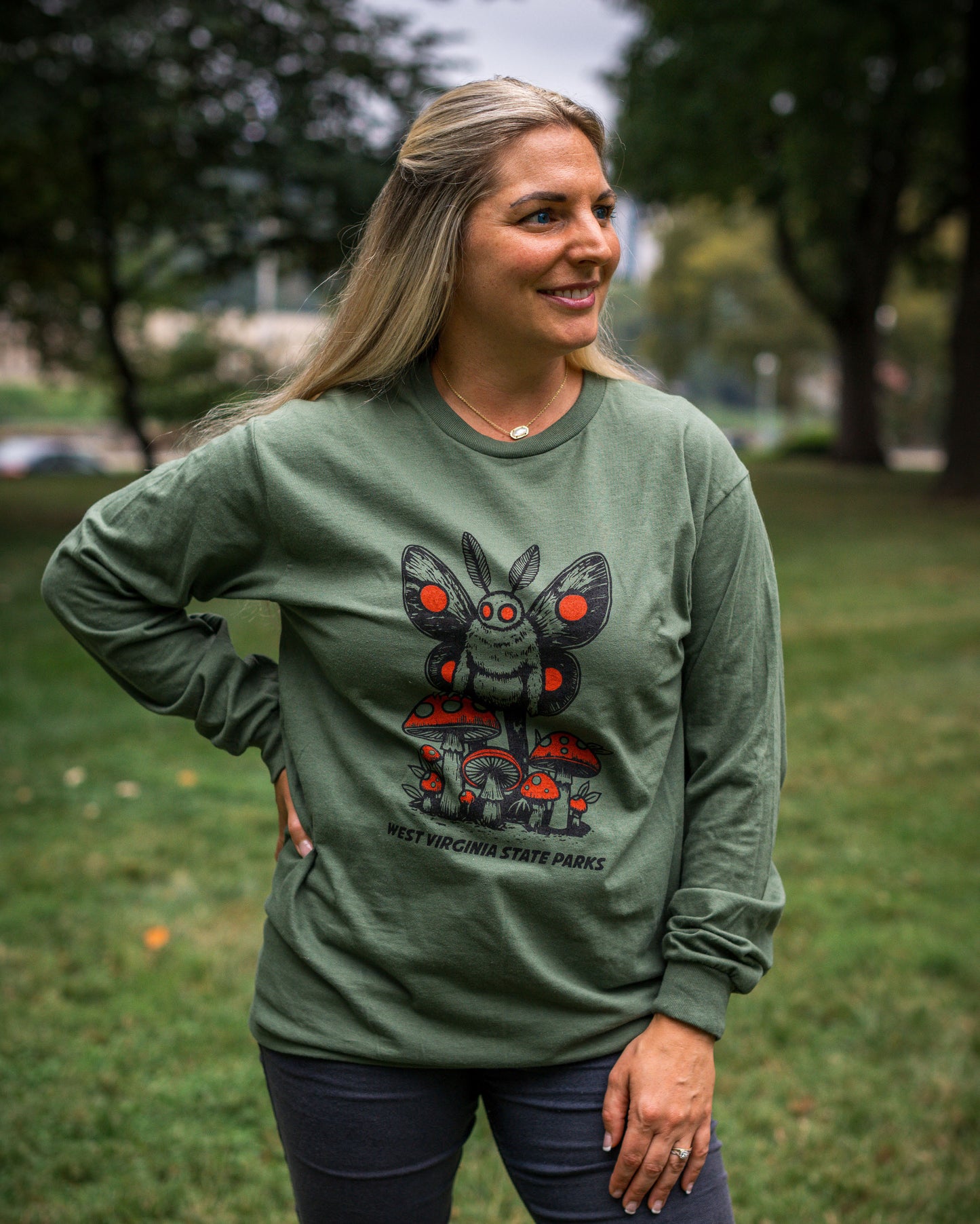 Mushroom Mothman Long Sleeve by Loving WV