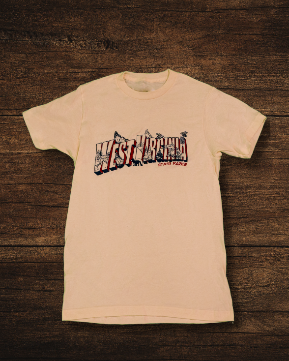 Vintage Postcard West Virginia T-shirt by Loving WV