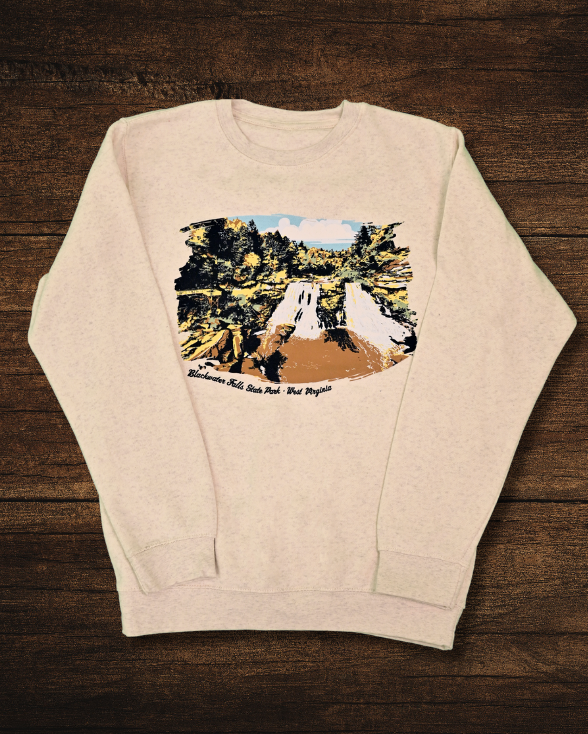 Blackwater Falls State Park Painted Crewneck Sweatshirt