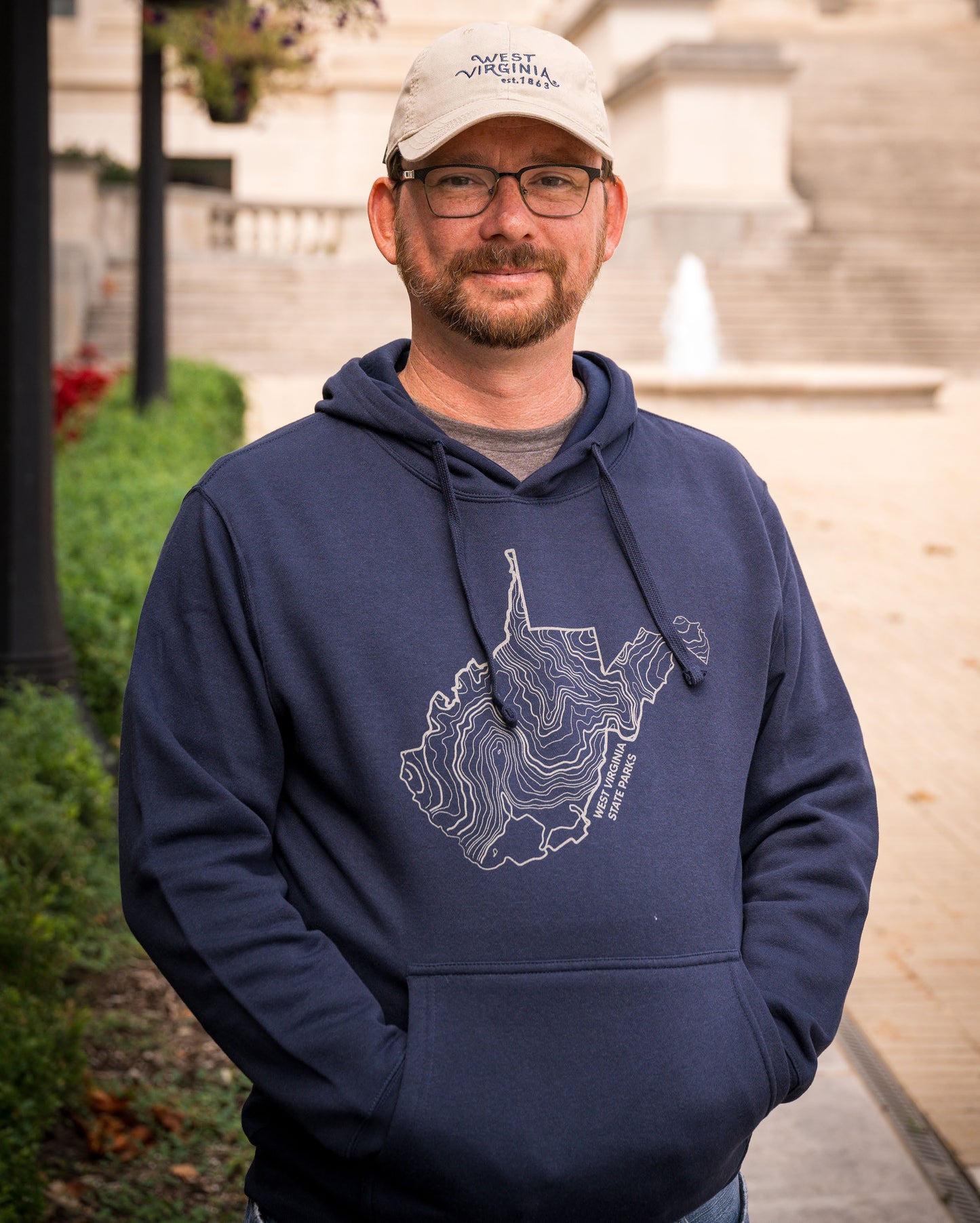 West Virginia State Parks Topographic Map Hoodie