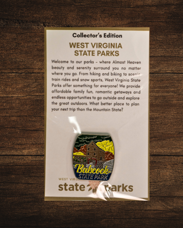 Babcock State Park Collector's Grist Mill Edition Enamel Pin