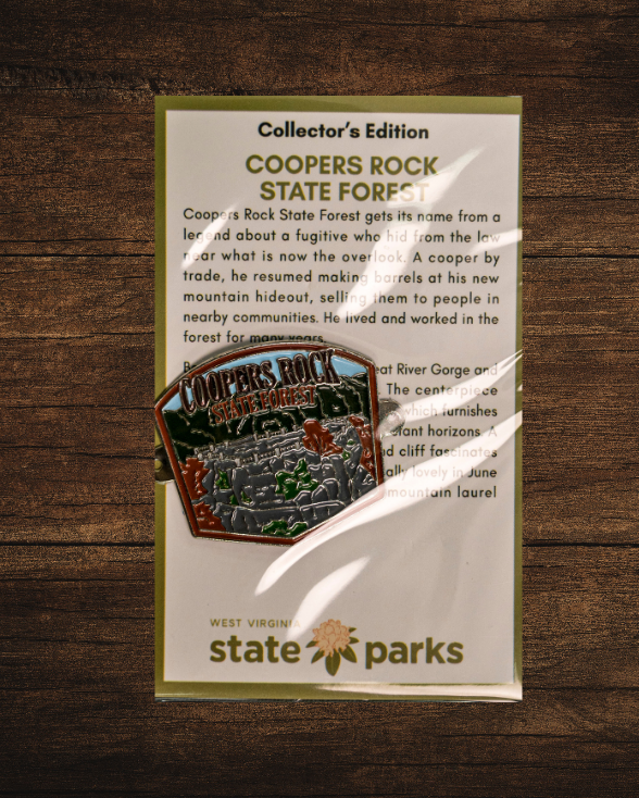 Coopers Rock State Forest Collector's Overlook Edition Enamel Medallion