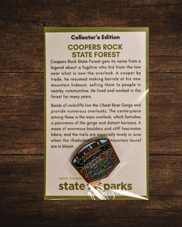 Coopers Rock State Forest Collector's Overlook Edition Enamel Pin
