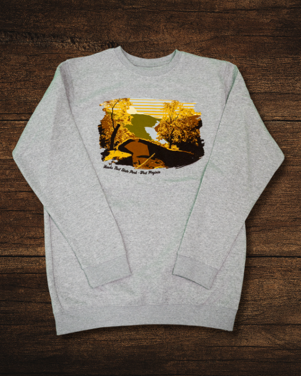 Hawks Nest State Park Painted Crewneck Sweatshirt