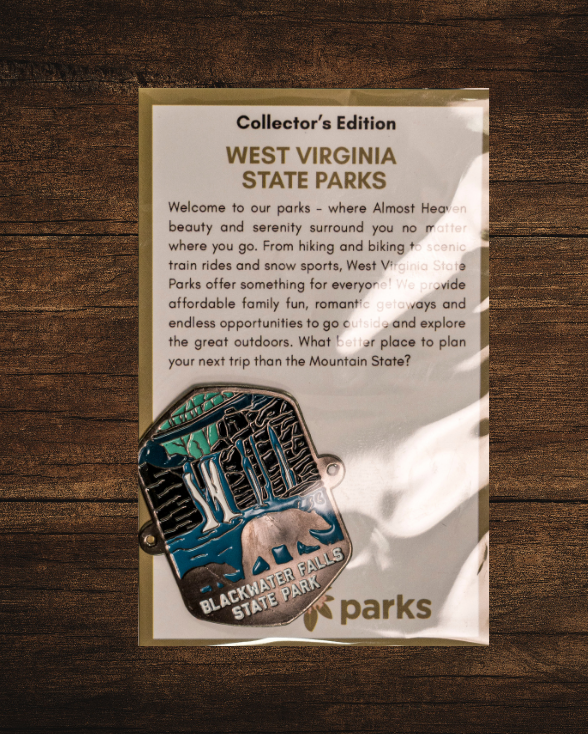 Blackwater Falls State Park Collector's Bear Edition Enamel Medallion