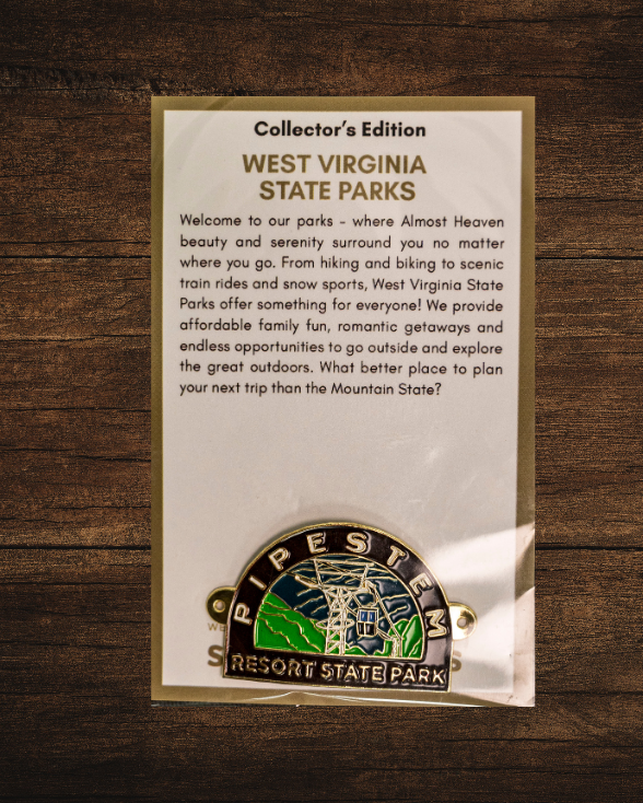 Pipestem Resort State Park Collector's Tram Edition Enamel Medallion