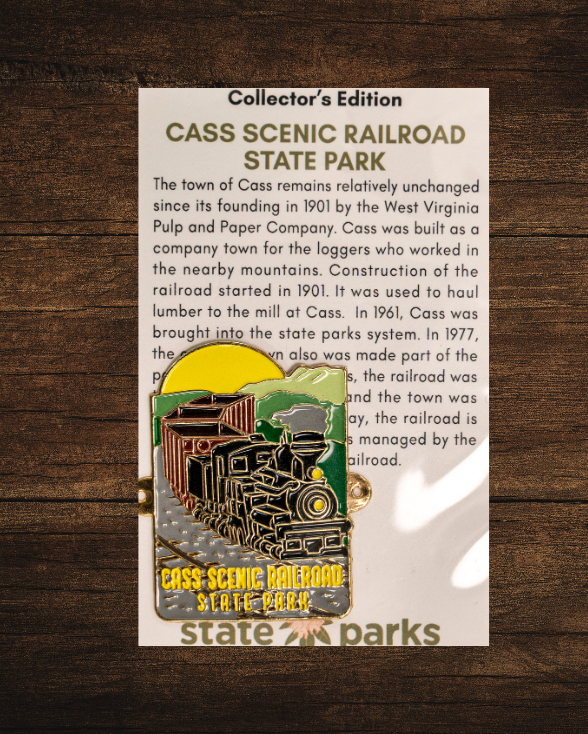 Cass Scenic Railroad State Park Collector's Sunrise Edition Enamel Medallion