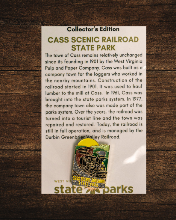 Cass Scenic Railroad State Park Collector's Sunrise Edition Enamel Pin