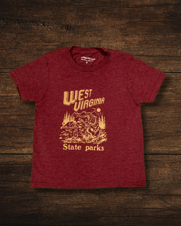 West Virginia State Parks Kids Tee by Loving WV