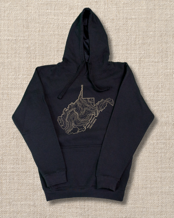 West Virginia State Parks Topographic Map Hoodie