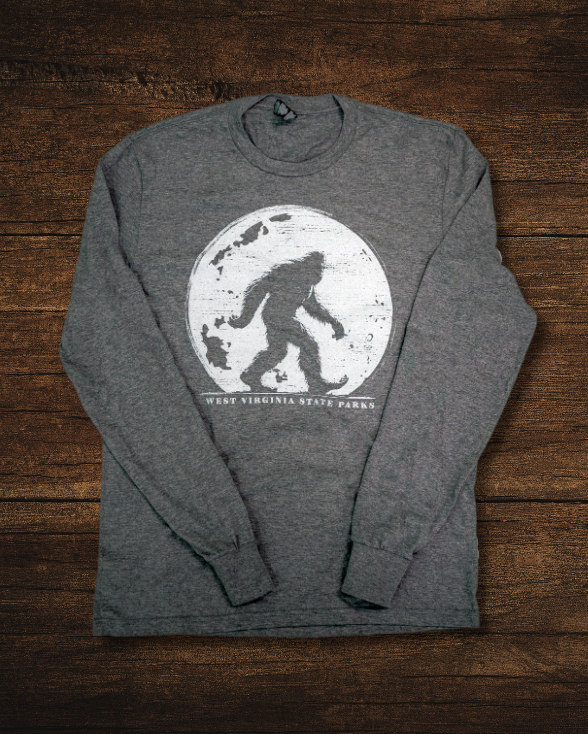 West Virginia State Parks Moonlit Bigfoot Long Sleeve