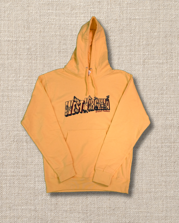 Vintage Postcard West Virginia Hoodie by Loving WV