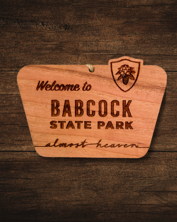 Welcome to Babcock State Park Wooden Ornament