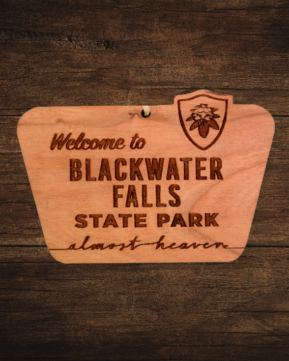 Welcome to Blackwater Falls State Park Wooden Ornament