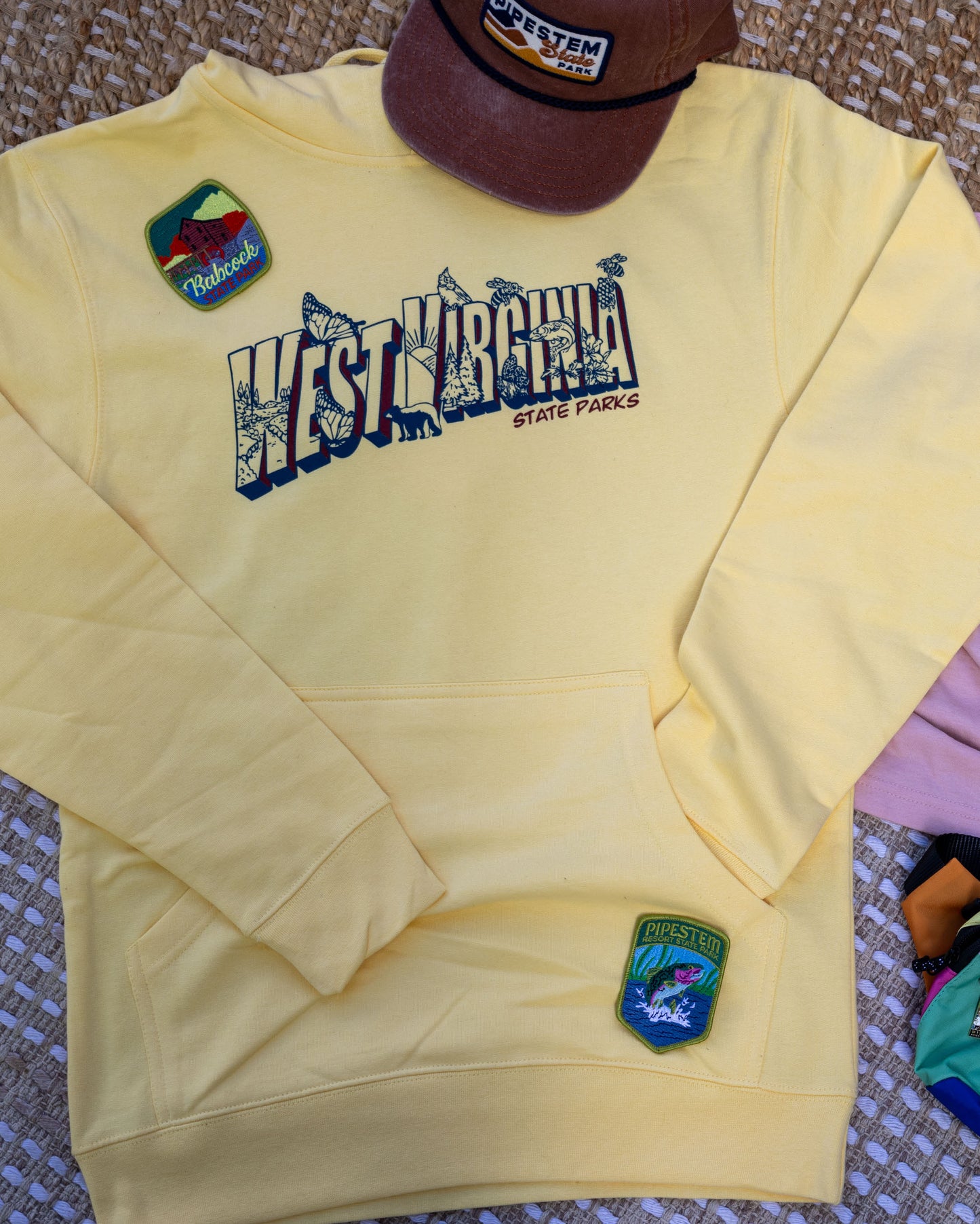 Vintage Postcard West Virginia Hoodie by Loving WV