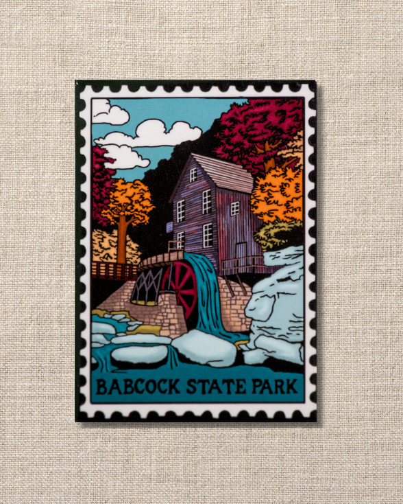 Babcock State Park Postage Stamp Magnet