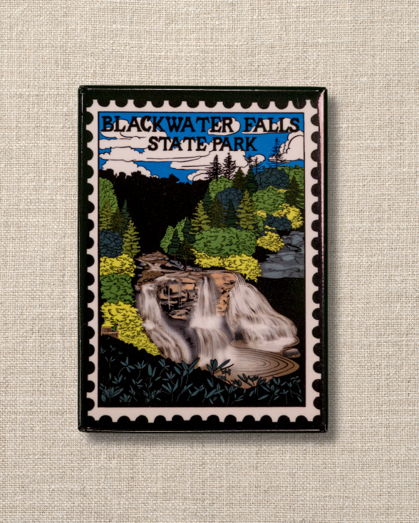 Blackwater Falls State Park Postage Stamp Magnet