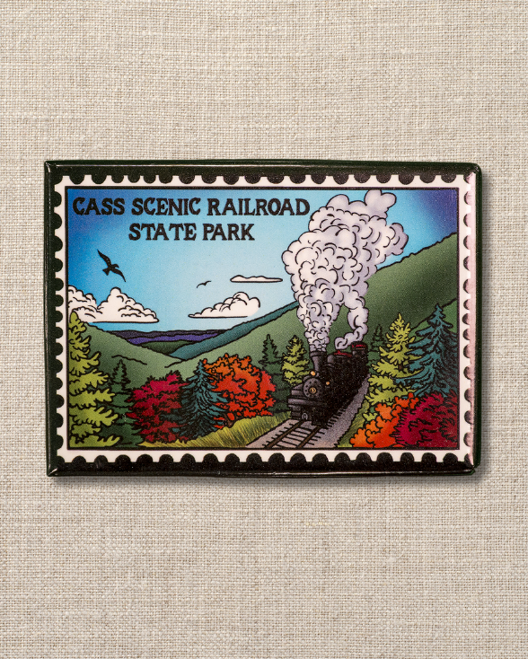 Cass Scenic Railroad Postage Stamp Magnet