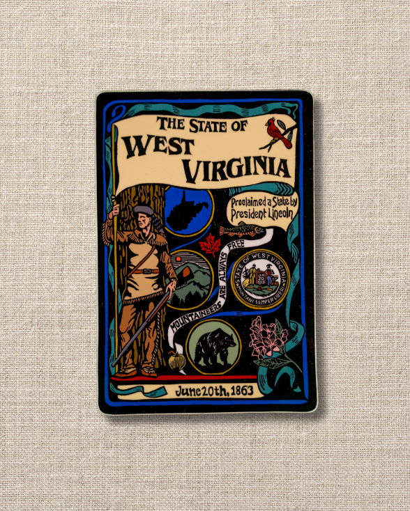 State of West Virginia Mountaineer Sticker