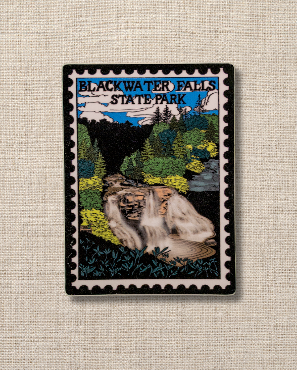 Blackwater Falls State Park Postage Stamp Sticker