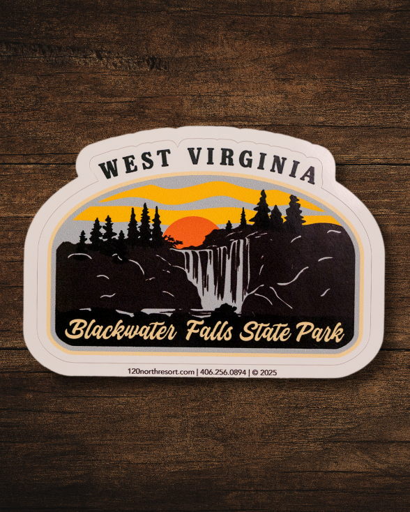 Blackwater Falls State Park Sunset Sticker