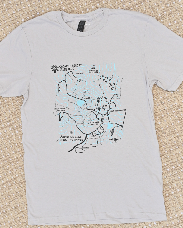 Cacapon Resort State Park Trail Map T-shirt