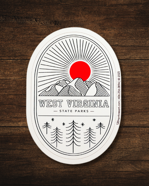 West Virginia State Parks Sunset Peaks Sticker