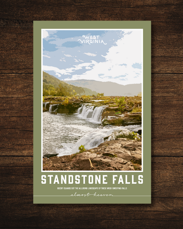 Sandstone Falls Poster