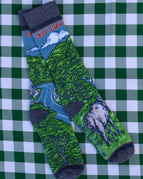Chief Logan State Park Vintage Socks