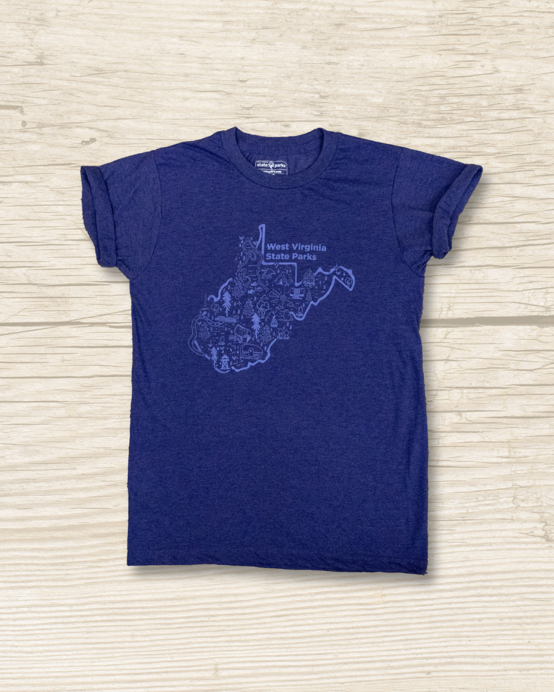 West Virginia Map Design T-Shirt