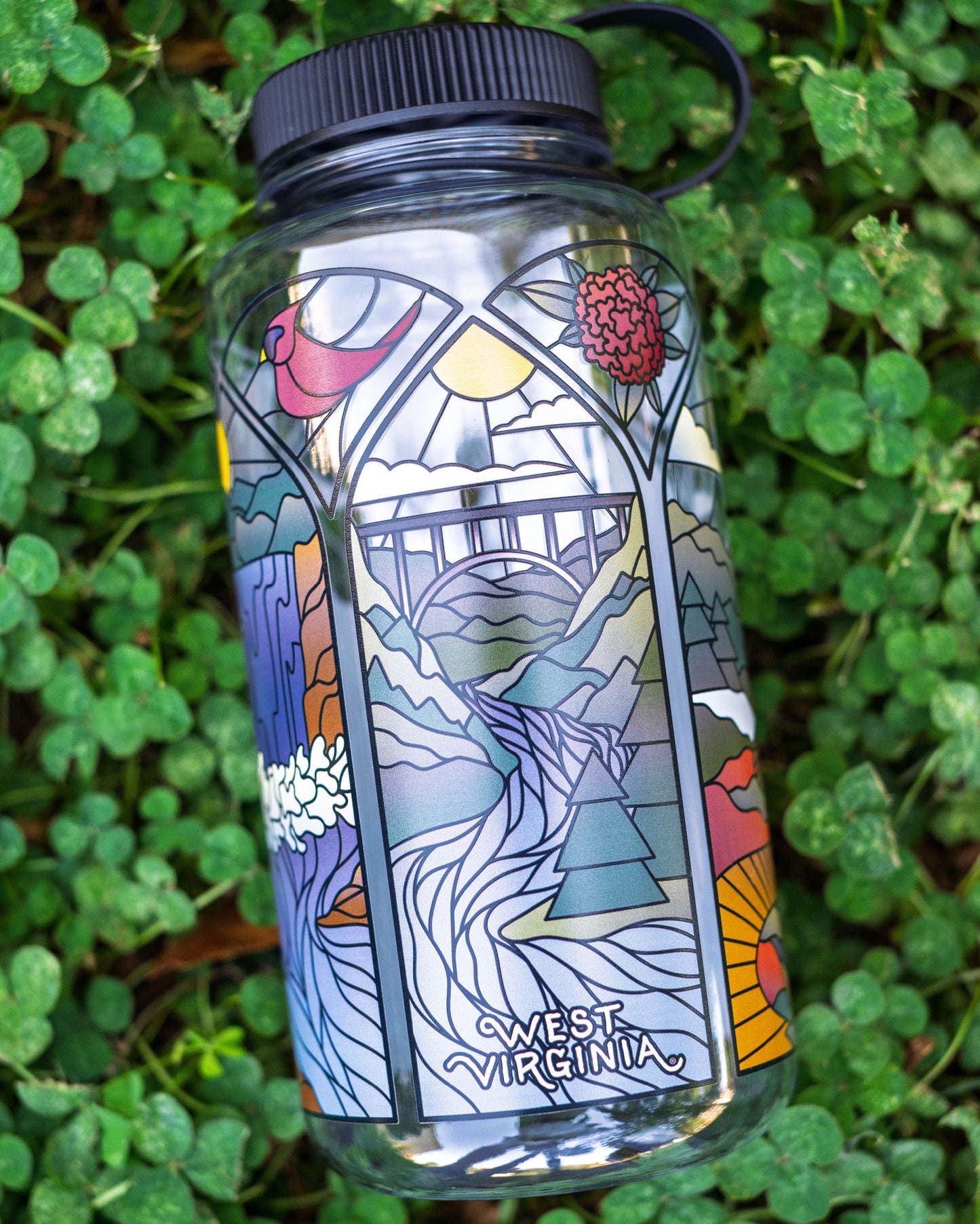 Mountain Mosaic Water Bottle