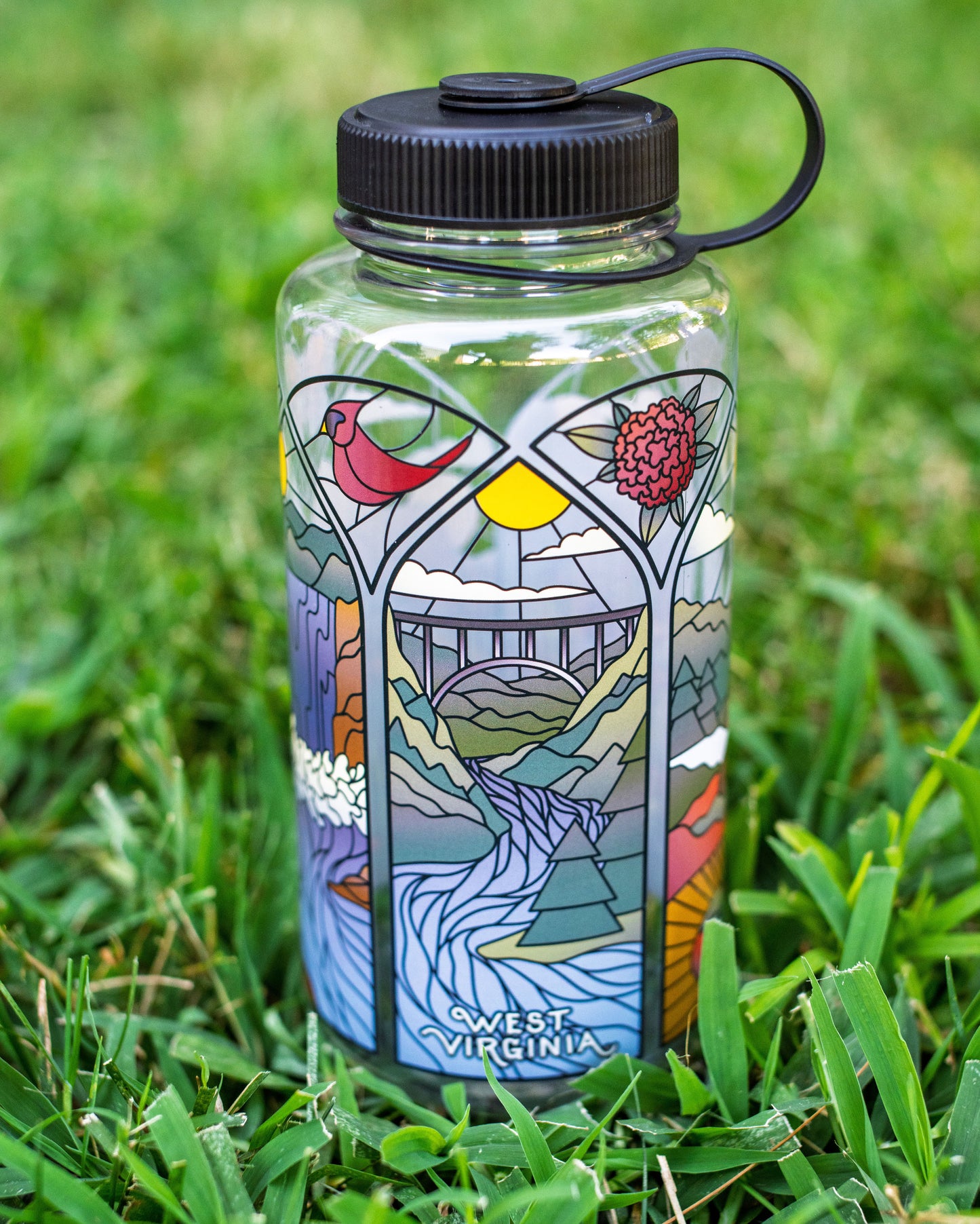 Mountain Mosaic Water Bottle