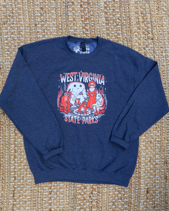 Cryptid Campfire at West Virginia State Parks Crewneck Sweatshirt * Season Special *