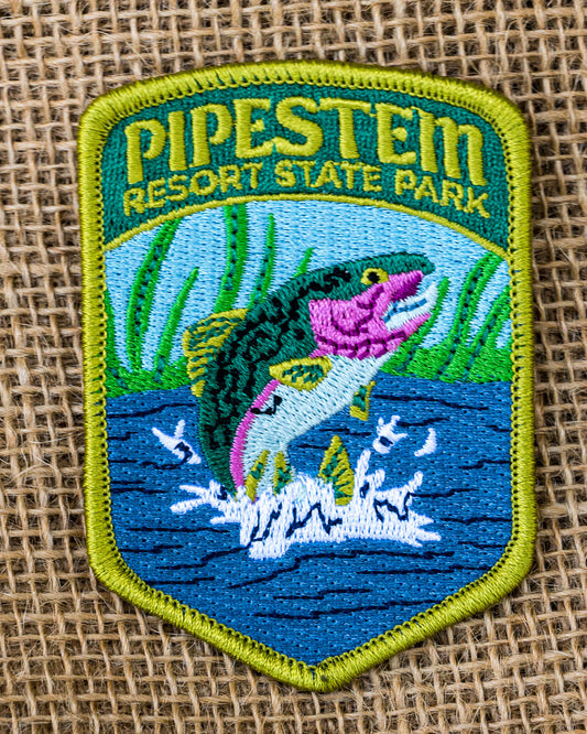 Pipestem Resort State Park Collector's Jumping Trout Edition Patch