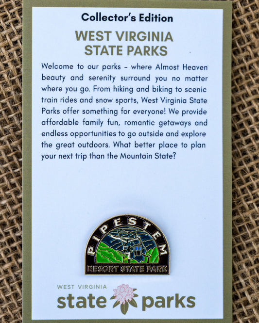 Pipestem Resort State Park Collector's Tram Edition Enamel Pin