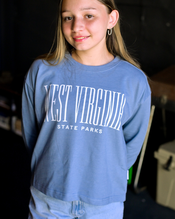 West Virginia State Parks Cropped Crewneck Sweatshirt