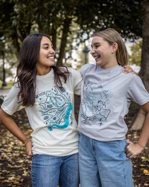 Bluestone State Park Trail Map T-shirt
