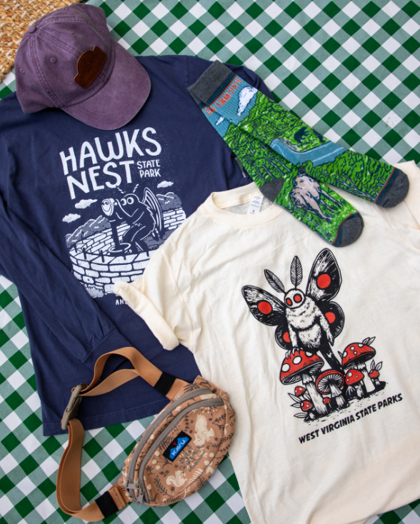 Mothman Creepin' in Hawks Nest State Park Long Sleeve * Season Special*