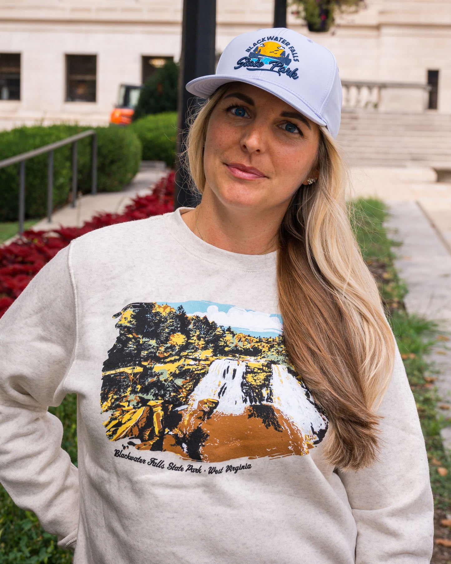 Blackwater Falls State Park Painted Crewneck Sweatshirt