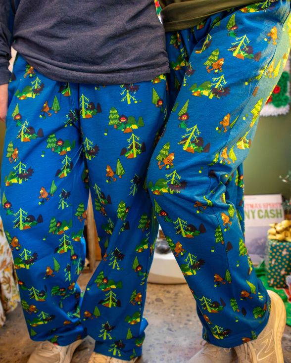 Adult Cryptid Buddies West Virginia State Parks Pajama Pants
