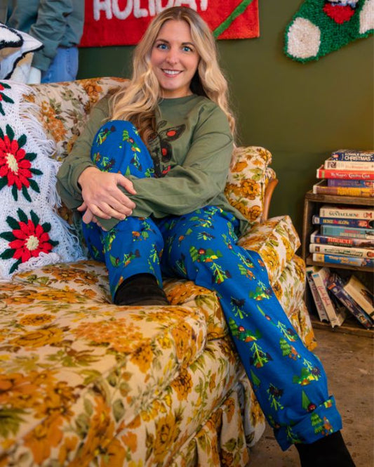 Adult Cryptid Buddies West Virginia State Parks Pajama Pants