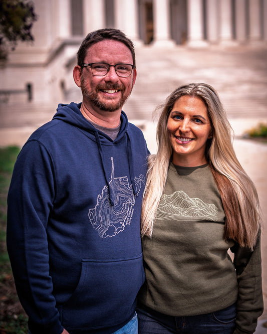 West Virginia State Parks Ridge Lines Crewneck