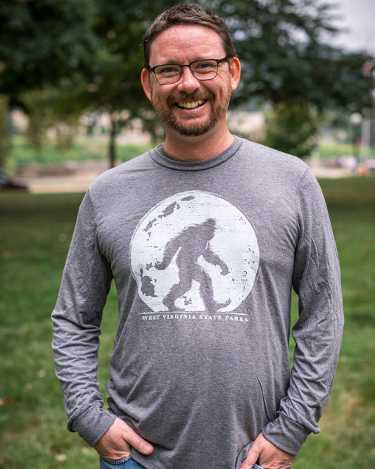 West Virginia State Parks Moonlit Bigfoot Long Sleeve