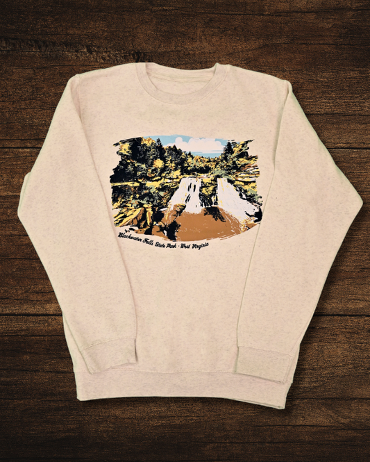 Blackwater Falls State Park Painted Crewneck Sweatshirt