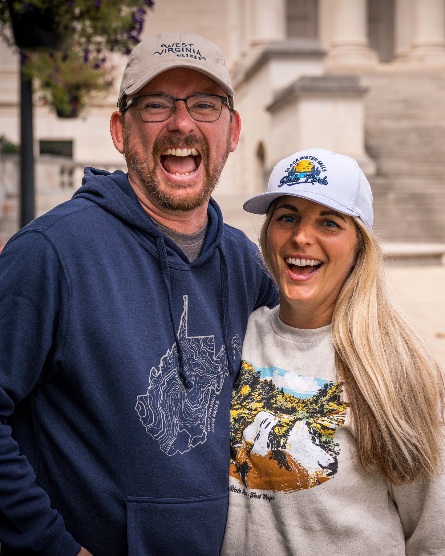 Blackwater Falls State Park Painted Crewneck Sweatshirt