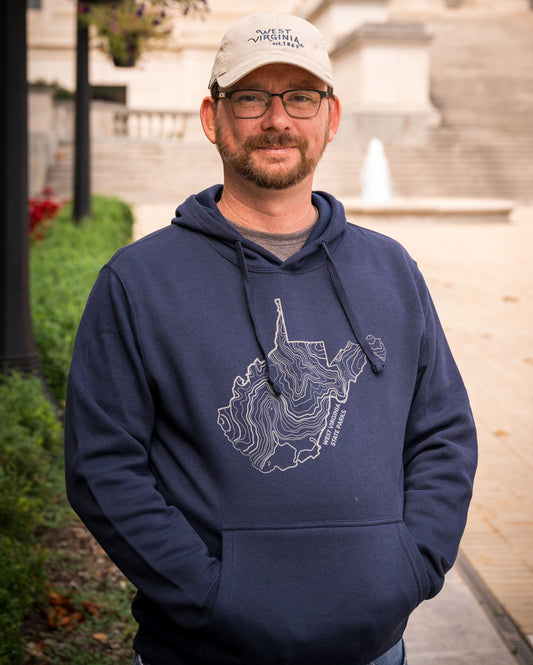 West Virginia State Parks Topographic Map Hoodie