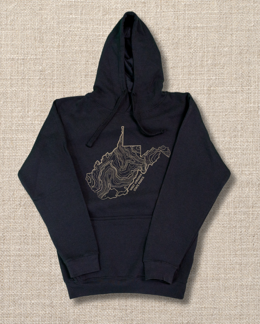 West Virginia State Parks Topographic Map Hoodie